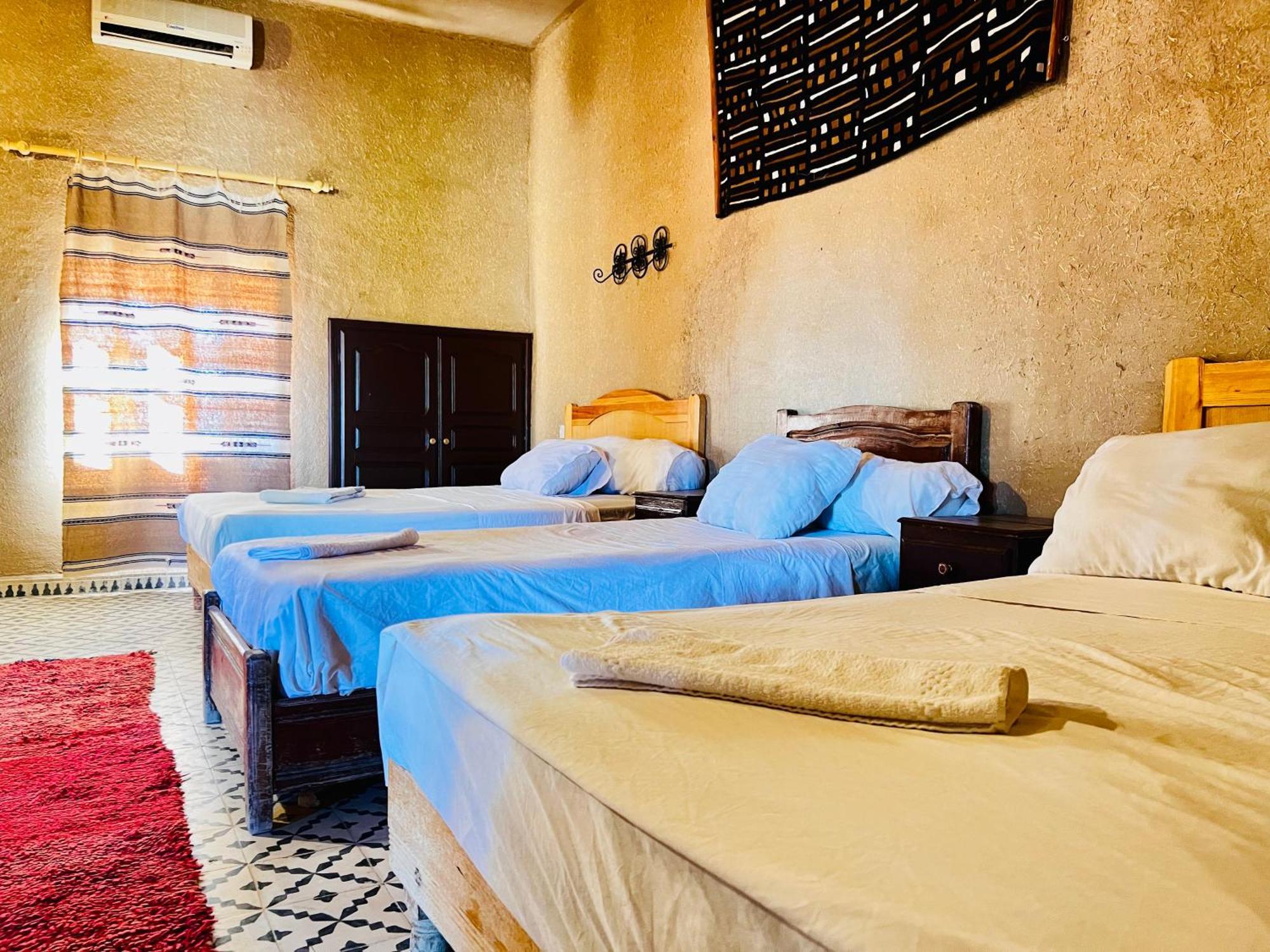 Hotel Camping Les Roses Des Dunes & Piscine เมอร์ซูกา ภายนอก รูปภาพ