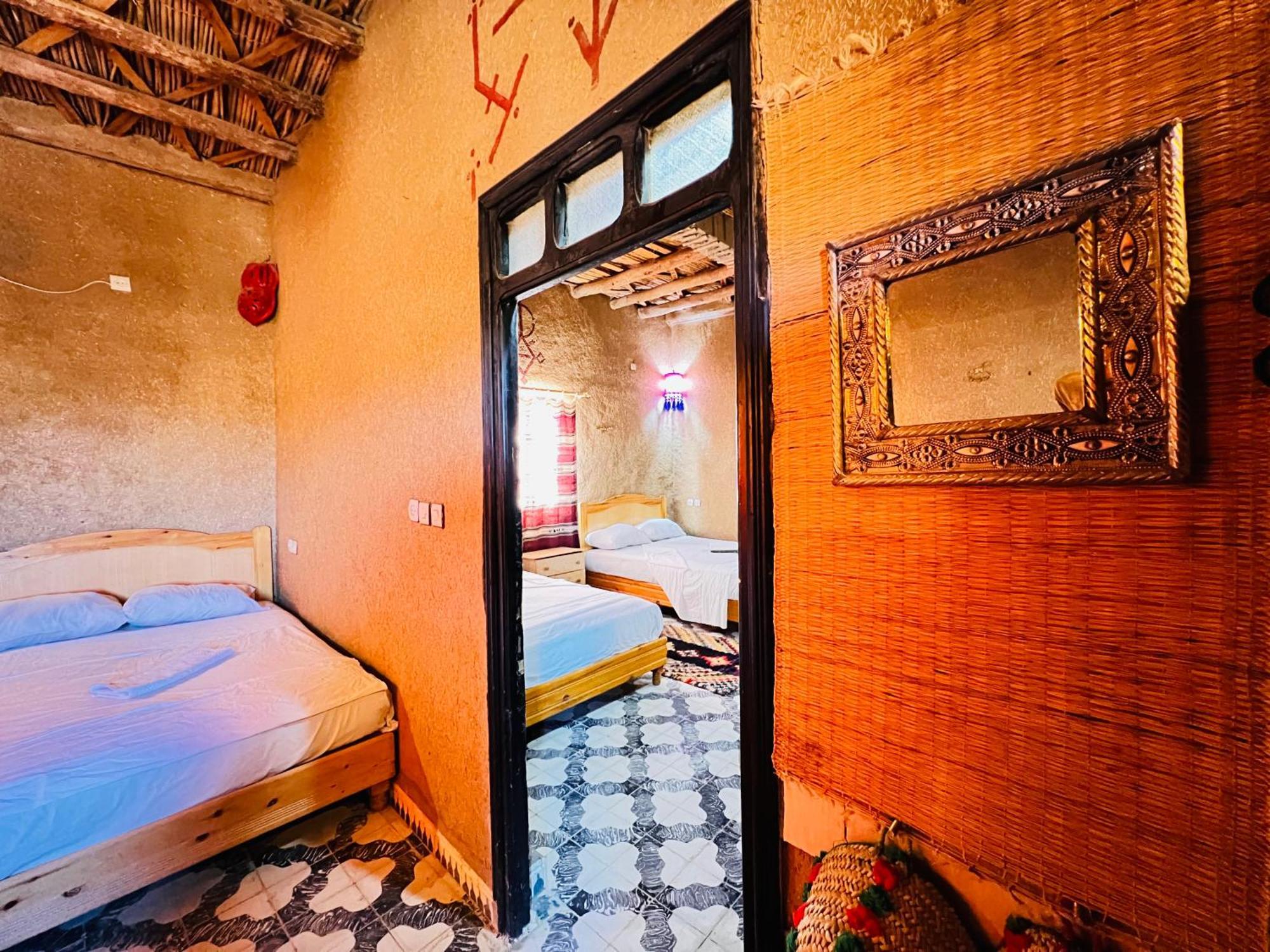 Hotel Camping Les Roses Des Dunes & Piscine เมอร์ซูกา ภายนอก รูปภาพ