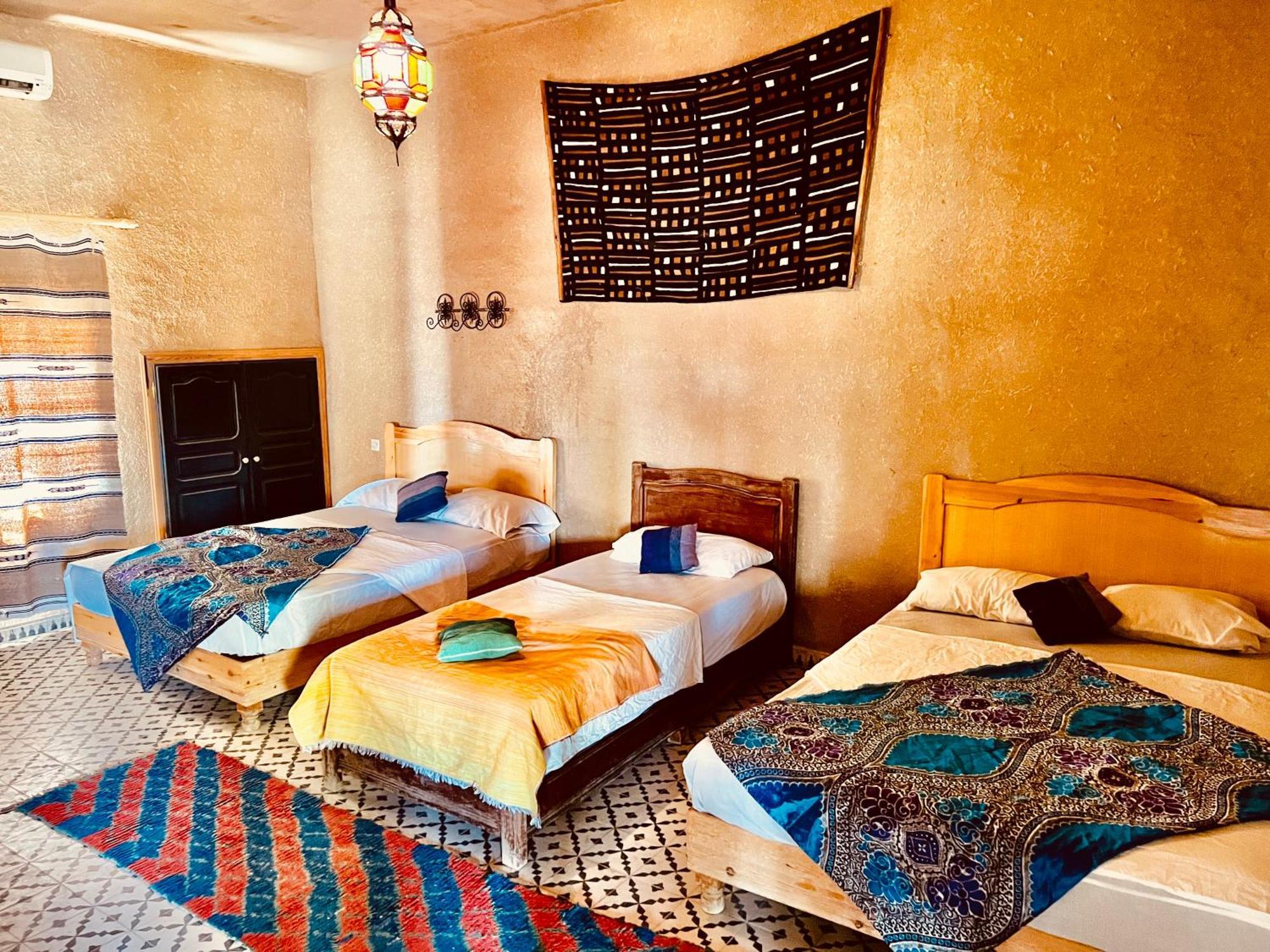 Hotel Camping Les Roses Des Dunes & Piscine เมอร์ซูกา ภายนอก รูปภาพ